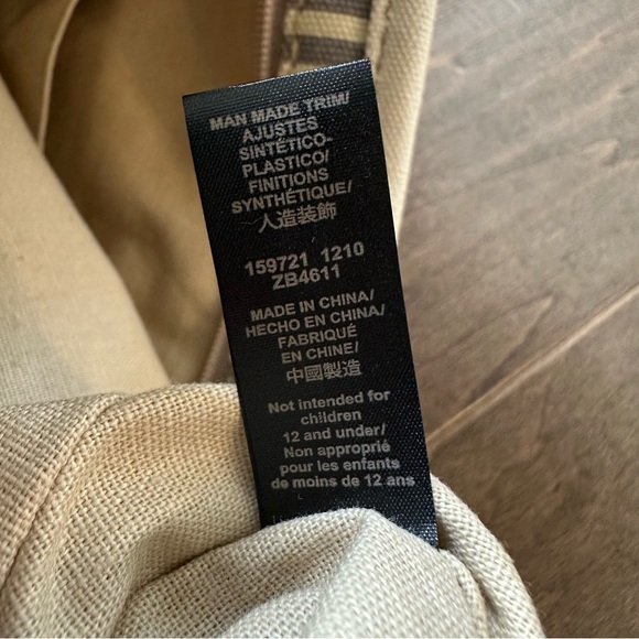 Fossil Striped Canvas Tote Bag - Picture 12 of 16